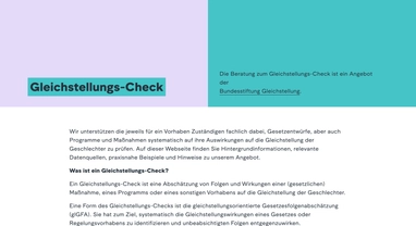 Gleichstellungs-Check